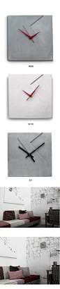 Imprint Concrete Wall Clock (W1, W1W)