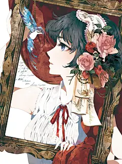 &lt; 額縁の少女 &gt;
( kyachi )
#pixiv http://www.pixiv.net/member_illust.php?illust_id=22386554&amp;mode=medium动漫 萌妹子 高清 萌 小清新 傲娇 百合 男头 女头 头像 萝莉 二次元 自截 男头 女头 情头 唯美 意境 暖色系 长发 短发 长裙 短裙 眼睛 暗黑系 堕落 插画 手绘 封面 眼镜娘 兽耳 少女 兔耳 吃货 花 精灵 涂鸦 版画 油画 色彩 水彩 手绘 绘画 素描 动漫 可爱 素色 CG 