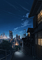 【P站画师】美丽的夜景。日本画师ぽち的插画作品- ACG17.COM