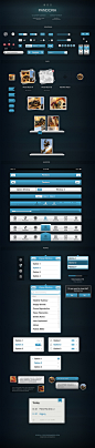 Pandora User Interface Kit for iOS Devices on the Behance Network 移动设备 CGER爱好者-灵感聚集地