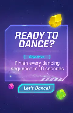 Space Dance : Mobile match 3 game pitch.
