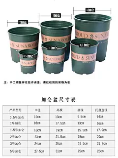 花盆规格
