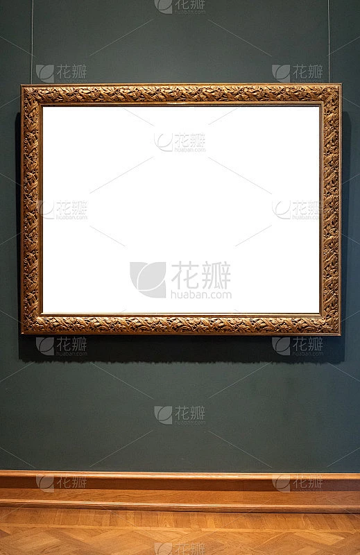 画在墙上。用于绘图或文本的空白区域。