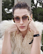 Miu Miu Eyewear S/S 2020 Campaign. 眼镜系列, 贝拉Bella Hadid, 国模@唐赫TANG 与超模Kate Moss的女儿Lila Moss. ​​​​