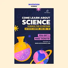 创意手绘科学做实验生化物理研究学习科研插画海报封面ps设计素材-淘宝网