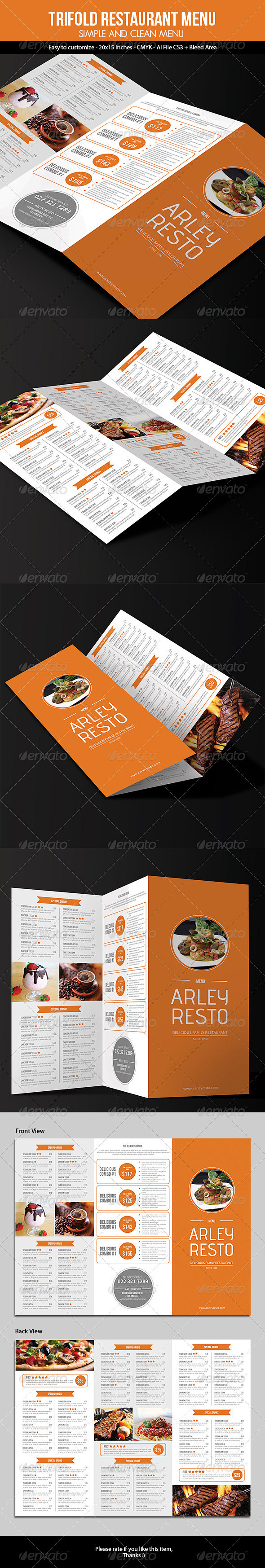 Trifold Simple Resta...