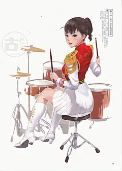 高中校服女生制服 动漫人物水彩手绘 插画服装 高清 XE018-淘宝网