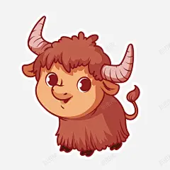 手绘卡通可爱小羊 可爱小羊 属相 微信表情 元素 免抠png 设计图片 免费下载 页面网页 平面电商 创意素材