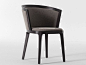 Upholstered fabric chair ADRIA Italia Collection by Casa | design Mauro Lipparini: 