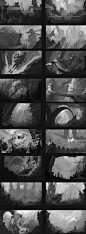 BnW Environment Sketches by fmacmanus