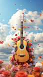 n453_A_sunny_autumn_afternoon_guitar_it_is_surrounded_by_a_blur_dc263ee4-60cc-42c5-a9be-374ae6fd4d9c