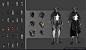 Tried to convey the look of a templar knight mixed with a jet fighter and a CPU/circuit board. The handles on the chest, shoulders and legs also serve a purpose, as well as the circular docks on the hips, which I want to explain later on.