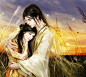 方离柳坞，乍出花房。但行处，鸟惊庭 树；将到时，影度回廊。仙抉乍飘今，闻麝 兰之馥郁；荷衣欲动今，听环佩之铿锵。届 笑春桃今，云堆翠髻；唇绽樱颗今，榴齿含 香。纤腰之楚楚兮，回风舞雪；珠翠之辉辉 今。满额鹅黄。出没花问今，宜嗅宜喜；徘徊 池上今。若飞若扬。蛾眉颦笑今，将言而未语； 莲步乍移今，待止而欲行。羡彼之良质今，冰 清玉润；慕彼之华服今，闪灼文章。爱彼之貌 容今，香培玉琢；美彼之态度今，凤翥龙 翔。其素若何，春梅绽雪。其洁若何，秋菊披 霜。其静若何，松生空谷。其艳若何，霞映澄塘。 其文若何，龙游曲招