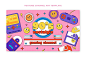 Free vector hand drawn flat nostalgic 90's youtube channel art