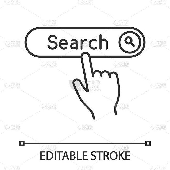 Search button click icon