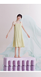 红豆居家冰丝吊带睡裙女夏季可爱少女睡衣凉感甜美纯欲风家居服-tmall.com天猫