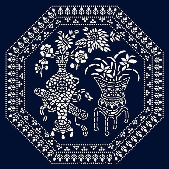 蓝印花布