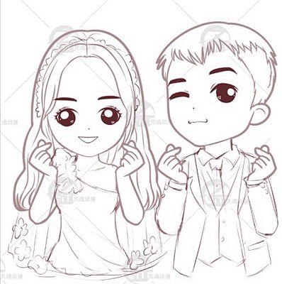 真人转漫画q版头像卡通手绘设计人物定制微...