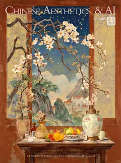 东方美学|瓷瓶花卉映屏山 果香飘逸绕云间 - 小红书