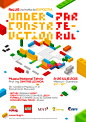 Lego exposition under construction poster design by alex tass