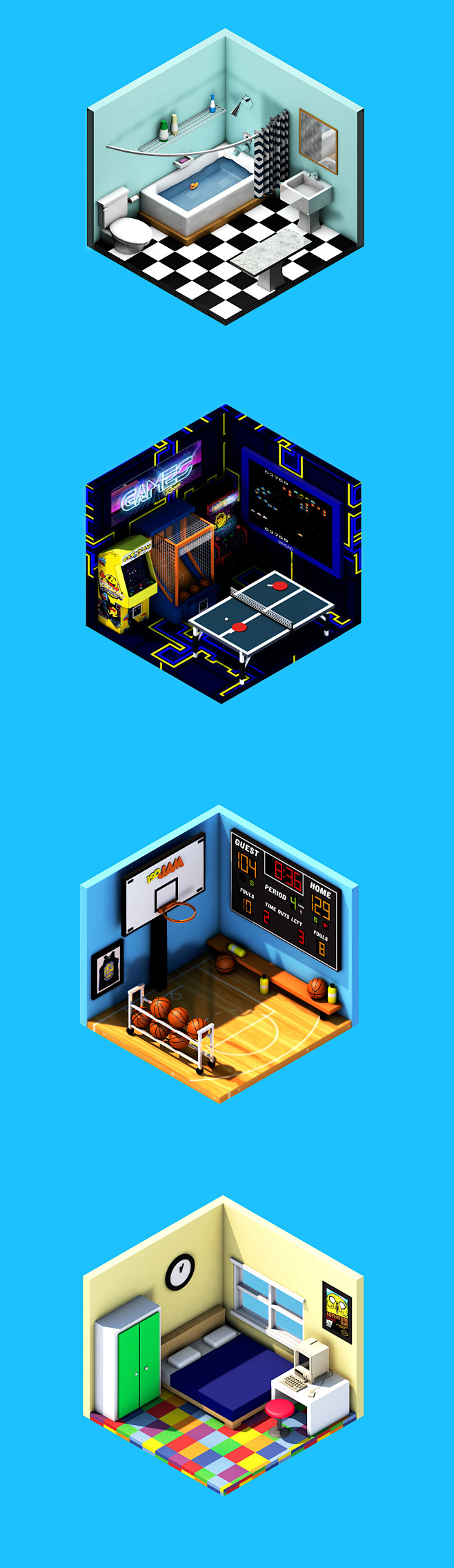 Isometric Rooms - Co...