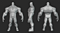 Infinity Hulk Character Anatomy Blockout