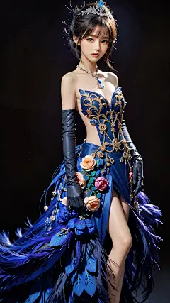 蓝色妖姬高冷壁纸，梦幻之美触手可及。 - 哔哩哔哩