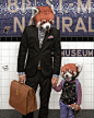 Animal-Human Hybrids Spotted on New York Subway in Surreal Paintings by Matthew Grabelsky : Los Angeles-based artist Matthew Grabelsky (previously) is back with a new collection of oil paintings of people with animal heads casually navigating the New York