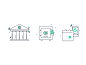 Finance Icons : Banking icons for a financial app. I really like how these turn out. Simple and clean.