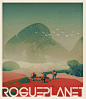 ROGUEPLANET concepts, pascal blanche : a mood research for a little game side project with friends
