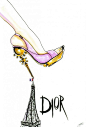 Wacky Fashion Shoe Illustrations by Achraf Amiri