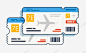 卡通飞机票图 免费下载 页面网页 平面电商 创意素材