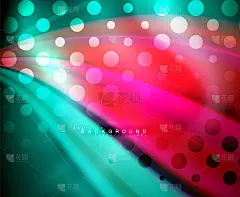 霓虹全息流体色波用于网页、墙纸、图案、纹理和背景