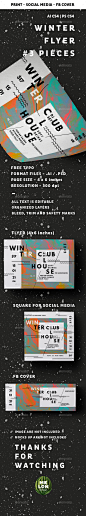 Winter Club House - Events Flyers