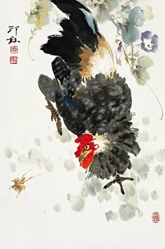 萧朗画鸡