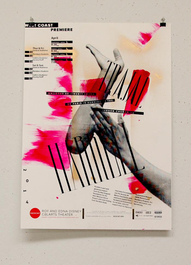 加州艺术学院平面设计专业学生海报课程作品