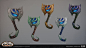 World of Warcraft Shadowlands - Weapons, Natacha Nielsen : Here are some of the weapons I created for Shadowlands!