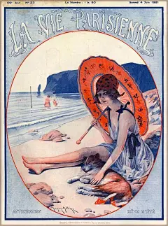 【《La Vie Parisienne》杂志】一本1863年左右持续到1970年左右的法国周刊杂志。最辉煌的年代应该是20世纪初的时候，凭借着包含了短篇小说、八卦、时尚以及精美的插画广受闻名。

而现在，杂志早已经倒闭，可当年的插画却成了各大社交媒体上津津乐道的东西。

插图中不乏一些 erotic 的插图，但不论是 ​​​​...展开全文c