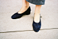 ROBERTA HEEL, NAVY SUEDE