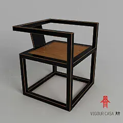 VigourCasa风骨设计 新中式实木家具 酒店会所餐椅/禅道 Vigour Casa/风骨