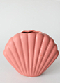 Ceramic Shell Bud Vase in Dusty Rose - 5.75" Tall : Afloral.com is introducing the trendy seashell shaped vases, shop online now! Make this dusty rose pink ceramic floral shell vase your favorite for home styling.