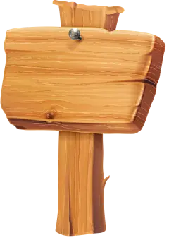 木桩 路牌 卡通 png