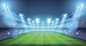 Night stadium illustration vector art illustration