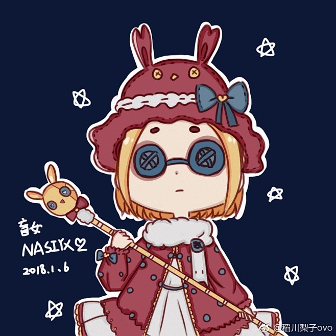 17:21:42【第五人格-盲女】原画--6--人物q版彩彩彩v123同采自photo