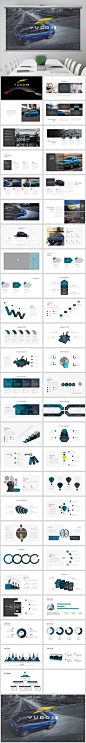 云度汽车电动汽车新能源汽车PPT模板