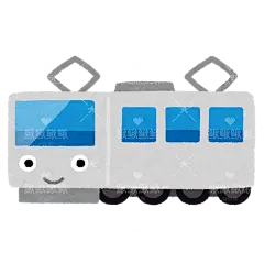 火车电车高铁动车2贴纸扁平儿童插画元素卡通免扣png图片素材