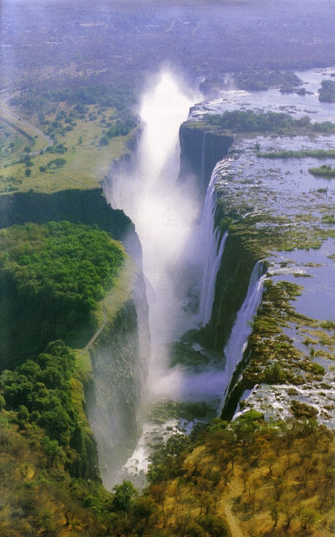 维多利亚瀑布，非洲♥♥www.paint...