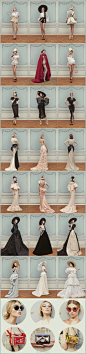 Ulyana Sergeenko Couture S/S 2013 Lookbook┃从街拍达人转战高级定制时装舞台，俄罗斯名媛Ulyana Sergeenko如同打开了私家衣橱一般，以《乱世佳人》为灵感创造出个人同名品牌2013春夏高级定制系列，华丽古典的衣裙下包裹着优雅小荡妇内心的任性顽强，如同追溯回19世纪傲然独立的另一出浪漫美国梦...