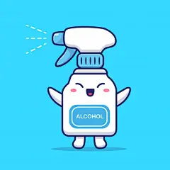 消毒剂，卡通矢量图插画矢量图素材