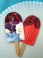 Popsicles - Paper Popsicle Accents in cherry and grape - loaded with sprinkles : Popsicles that are juicy and loaded with extra sprinkles - yum! Cute paper popsicles look good enough to eat!    This set includes a fruity